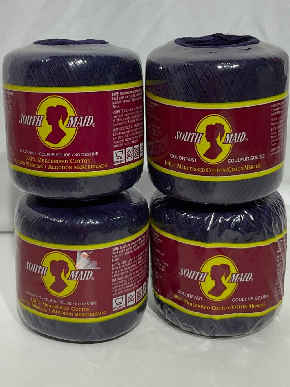 South Maid Navy Blue Crochet Thread NWT Bundle of 4